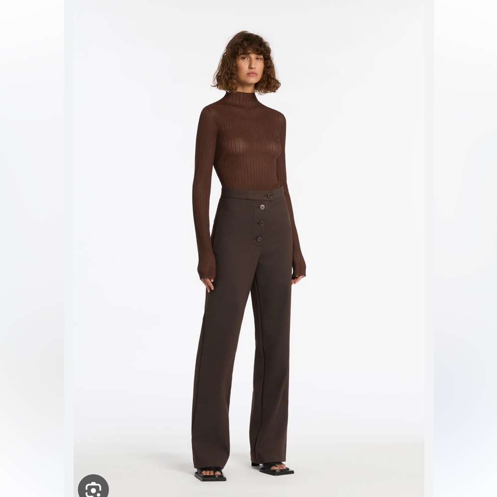Sir the label - Eva Long Sleeve Top - Chocolate - NWT - Size 0